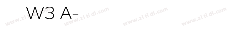 华康翩翩体W3 A字体转换